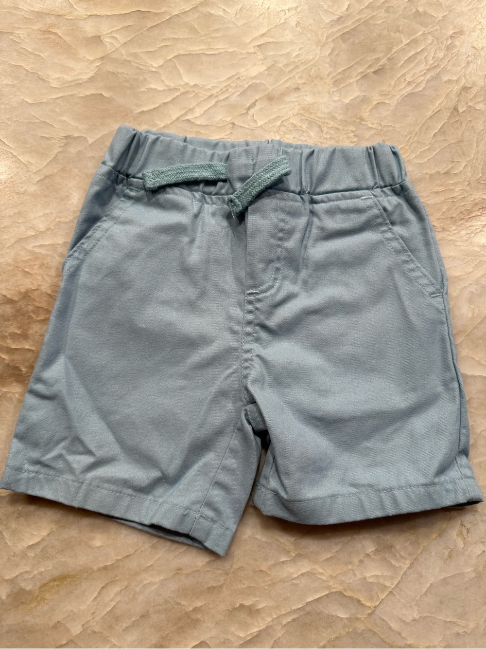 Ben Sherman Boys Light Blue Pull-On Shorts 18M Elastic Waist